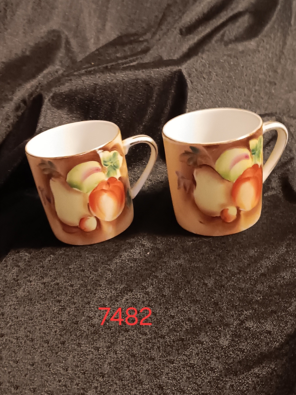 2 Lefton Hand Painted Cups